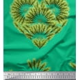 thumbnail image 1 of Soimoi Green Heavy Canvas Fabric Pine Leaves Print Fabric by the Yard 58 Inch Wide, 1 of 3