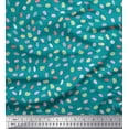 thumbnail image 1 of Soimoi Green Rayon Crepe Fabric Brush Stroke Abstract Fabric Prints By Yard 46 Inch Wide, 1 of 3