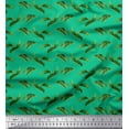 thumbnail image 1 of Soimoi Green Rayon Fabric Palm Leaves Fabric Prints By Yard 58 Inch Wide, 1 of 3