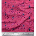 thumbnail image 1 of Soimoi Green Silk Fabric Artistic Floral Decor Fabric Printed Yard 42 Inch Wide, 1 of 3