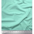 thumbnail image 1 of Soimoi Green Silk Fabric Artistic Geometric Printed Fabric 1 Yard 42 Inch Wide, 1 of 3
