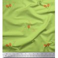 thumbnail image 1 of Soimoi Green Silk Fabric Flower Buds & Triangle Geometric Decor Fabric Printed Yard 42 Inch Wide, 1 of 3
