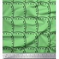 thumbnail image 1 of Soimoi Green Silk Fabric Tendril & Abstract Print Fabric by the Yard 42 Inch Wide, 1 of 3