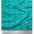 thumbnail image 1 of Soimoi Green Silk Fabric Triangle Geometric Decor Fabric Printed Yard 42 Inch Wide, 1 of 3