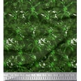 thumbnail image 1 of Soimoi Green Velvet Fabric Batik Tie-Dye Fabric Prints By Yard 60 Inch Wide, 1 of 3