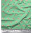 thumbnail image 1 of Soimoi Green Velvet Fabric Flamingo Bird Print Sewing Fabric Yard 58 Inch Wide, 1 of 3
