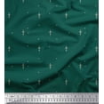 thumbnail image 1 of Soimoi Green Viscose Chiffon Fabric Abstracts Abstract Decor Fabric Printed Yard 42 Inch Wide, 1 of 3