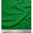thumbnail image 1 of Soimoi Green polyester Crepe Fabric Brush Stroke Abstract Decor Fabric Printed Yard 42 Inch Wide, 1 of 3