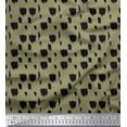 thumbnail image 1 of Soimoi Green polyester Crepe Fabric Brush Stroke Abstract Decor Fabric Printed Yard 42 Inch Wide, 1 of 3