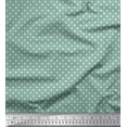 thumbnail image 1 of Soimoi Green polyester Crepe Fabric Cross & Geometric Print Sewing Fabric Yard 42 Inch Wide, 1 of 3