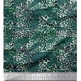 thumbnail image 1 of Soimoi Green polyester Crepe Fabric Leopard Animal Skin Fabric Prints By Yard 52 Inch Wide, 1 of 3
