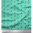thumbnail image 1 of Soimoi Green polyester Crepe Fabric Lines & Pickle Jar Kitchen Fabric Prints By Yard 42 Inch Wide, 1 of 3