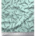 thumbnail image 1 of Soimoi Green polyester Crepe Fabric Tools Hardware Fabric Prints By Yard 42 Inch Wide, 1 of 3