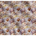 thumbnail image 1 of Soimoi Grey Cotton Cambric Fabric Crab,Shell & Coral Ocean Decor Fabric Printed Yard 56 Inch Wide, 1 of 7