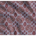 thumbnail image 1 of Soimoi Grey Cotton Poplin Fabric Maroon Paisley Print Fabric by the Yard 56 Inch Wide, 1 of 7
