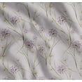 thumbnail image 1 of Soimoi Grey Cotton Voile Fabric Grass & Wildflower Floral Decor Fabric Printed Yard 56 Inch Wide, 1 of 7
