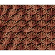 Soimoi Home & Outdoor Upholstery Fabric - Leaves Print - 56" Wide by The Yard - Ideal for Chairs, Table Covers & DIY Projects - Red