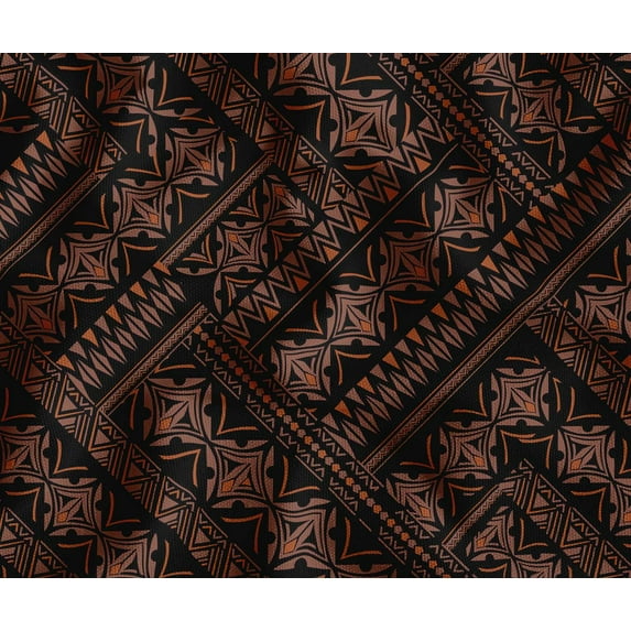 Soimoi Home & Outdoor Upholstery Fabric - Patchwork Pattern - 56" Wide By 3 Yard - Ideal for Chairs, Table Covers & DIY Projects - Black