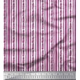 thumbnail image 1 of Soimoi Japan Crepe Satin Fabric Dot & Stripe Block Print Fabric by The Yard 42 Inch Wide, 1 of 1