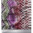 thumbnail image 1 of Soimoi Japan Crepe Satin Fabric Snake Animal Skin Print Fabric by The Yard 42 Inch Wide, 1 of 3