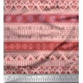 thumbnail image 1 of Soimoi Japan Crepe Satin Fabric Stripe & Floral Ethnic Print Fabric by Yard 42 Inch Wide, 1 of 1