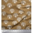 thumbnail image 1 of Soimoi Japan Crepe Satin Fabric Tree Block Decor Fabric Printed Yard 42 Inch Wide, 1 of 1
