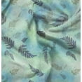 thumbnail image 1 of Soimoi Japan Crepe Satin Green Fabric By the Yard - 54 Inch Wide - Textured Leaf Fabric - Contemporary and Unique Patterns for Creative Projects Printed Fabric, 1 of 6