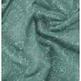 thumbnail image 1 of Soimoi Japan Crepe Satin Green Fabric By the Yard - 54 Inch Wide - Paisley Pattern Fabric - Timeless and Intricate Designs for Fashion Printed Fabric, 1 of 6