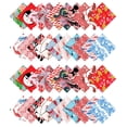 thumbnail image 1 of Soimoi Japanese Print Precut 5-inch Cotton Fabric Quilting Squares Charm Pack DIY Patchwork Sewing Craft-Red, 1 of 7