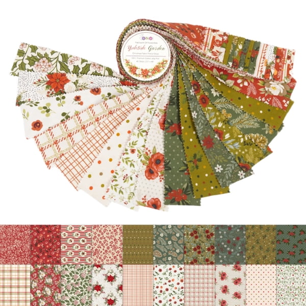 Soimoi Jelly Roll Fabric Strips for Quilting, Precut Fabric for DIY, 40 Strip Assorted Bundle, Jelly Roll For Scrapbooking, Perfect Quilting Fabric for Sewing, Craft, Home Decor