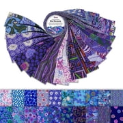 Soimoi Jelly Roll Fabric Strips for Quilting, Precut Fabric for DIY, 40 Strip Assorted Bundle, Jelly Roll For Scrapbooking, Perfect Quilting Fabric for Sewing, Craft, Home Decor, Rug - Blue Harmony