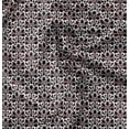 thumbnail image 1 of Soimoi Leaf Print, Silk Fabric, Decor Sewing Fabric by The Yard 42 Inch Wide,Decorative Fabric for Shirts Suits Ties, Dark Brown, 1 of 6