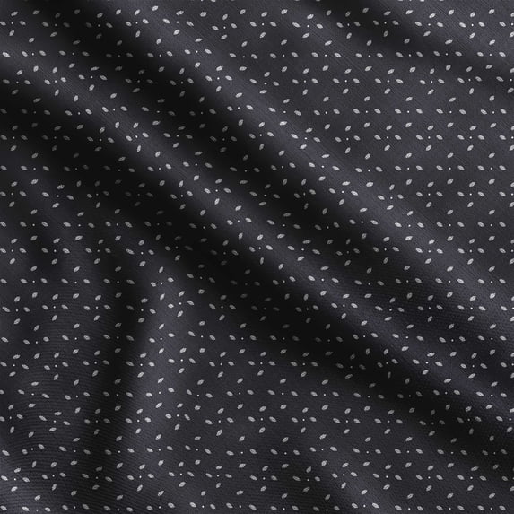 Soimoi Leaf Printed, Poly Canvas Fabric, Decor Sewing Fabric by The Yard 56 Inch Wide,Decorative Fabric for Curtains Tote Bags, Dark Blue