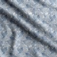 thumbnail image 1 of Soimoi Leaves Print,Cotton Poplin, Sewing Fabric Sold by The Yard 42 Inch Wide,Sewing Craft Quilting/Quilt Making Fabric, Blue & White, 1 of 5