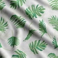 thumbnail image 1 of Soimoi Leaves Print, Poly Taffeta Fabric, Decor Sewing Fabric by The Yard 56 Inch Wide, Decorative Fabric for Outdoor Upholstery, Umbrellas and Home Accents, Green & White, 1 of 5