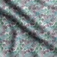 thumbnail image 1 of Soimoi Leaves Print, Velvet Fabric, Decor Sewing Fabric by The Yard 54 Inch Wide,Decorative Fabric for Upholstery and Home Accents, Turquoise Blue, 1 of 5