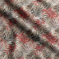 thumbnail image 1 of Soimoi Leaves Printed, Poly Canvas Fabric, Decor Sewing Fabric by The Yard 56 Inch Wide,Decorative Fabric for Curtains Tote Bags, Red, 1 of 5