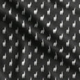thumbnail image 1 of Soimoi Llama Alpaca Print,Cotton Poplin, Sewing Fabric Sold by The Yard 42 Inch Wide,Sewing Craft Quilting/Quilt Making Fabric, Black, 1 of 5