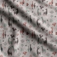 thumbnail image 1 of Soimoi Llama Alpaca Printed, Cotton Fleece, Fabric by The Yard Sewing DIY Stretch Fabric 56 Inches Wide, WarmFabric for Hats, Coats, Gloves, Blankets, Red, 1 of 5