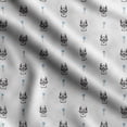 thumbnail image 1 of Soimoi Llama Alpaca Printed, Cotton Satin Spandex, Sewing Fabric by The Yard 54 Inch Wide, Decorative Fabric for Dresses and Home Accents, White & Black, 1 of 1