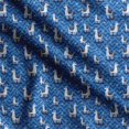 thumbnail image 1 of Soimoi Llama Alpaca Printed, Japan Crepe SatinFabric, by The Yard 54 Inch Wide, Decorative Sewing Fabric for Dresses Kimonos Gowns, Blue, 1 of 5