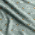 thumbnail image 1 of Soimoi Llama Alpaca Printed, Japan Crepe SatinFabric, by The Yard 54 Inch Wide, Decorative Sewing Fabric for Dresses Kimonos Gowns, Mint Green, 1 of 5