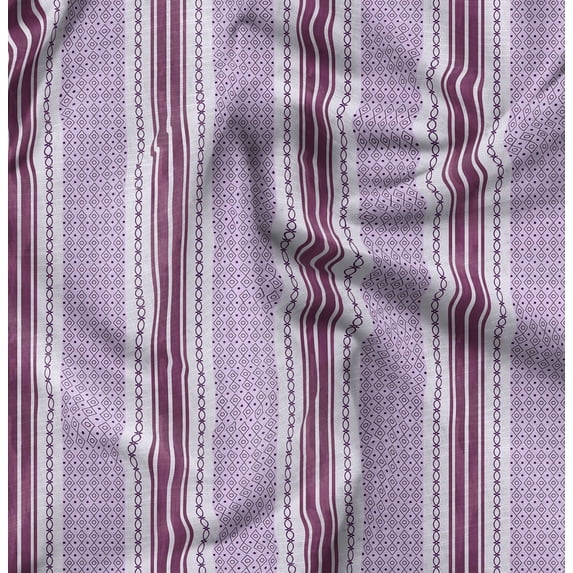 Soimoi Minky Red Fabric By the Yard - 56 Inch Wide - Geometric Material - Artistic and Modern Patterns for Various Uses Printed Fabric