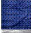 thumbnail image 1 of Soimoi Modal Satin Fabric Floral & Geometric Ethnic Decor Fabric Printed Yard 42 Inch Wide, 1 of 1