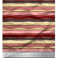 thumbnail image 1 of Soimoi Moss Georgette Fabric Abstract Stripe Printed Fabric 1 Yard 42 Inch Wide, 1 of 1