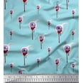 thumbnail image 1 of Soimoi Moss Georgette Fabric Bloody Eyes Halloween Printed Fabric 1 Yard 42 Inch Wide, 1 of 1