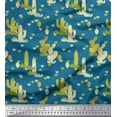 thumbnail image 1 of Soimoi Moss Georgette Fabric Cactus Tree Fabric Prints by Yard 42 Inch Wide, 1 of 3