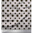thumbnail image 1 of Soimoi Moss Georgette Fabric Dots Dots Print Fabric by Yard 42 Inch Wide, 1 of 3