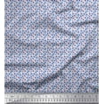 thumbnail image 1 of Soimoi Moss Georgette Fabric Leaves & Rose Shirting Print Fabric by Yard 42 Inch Wide, 1 of 1