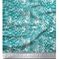 thumbnail image 1 of Soimoi Moss Georgette Fabric Snake Animal Skin Printed Fabric 1 Yard 42 Inch Wide, 1 of 3